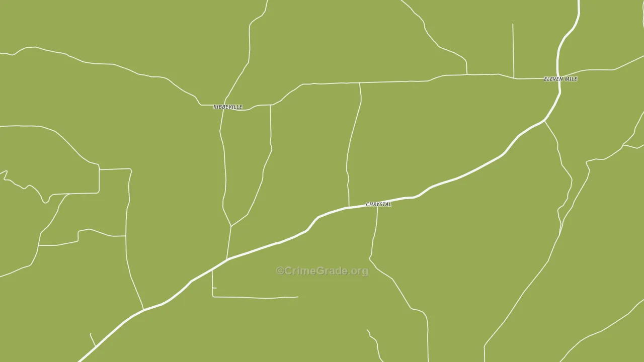 Chrystal, PA Map of Murder Rates