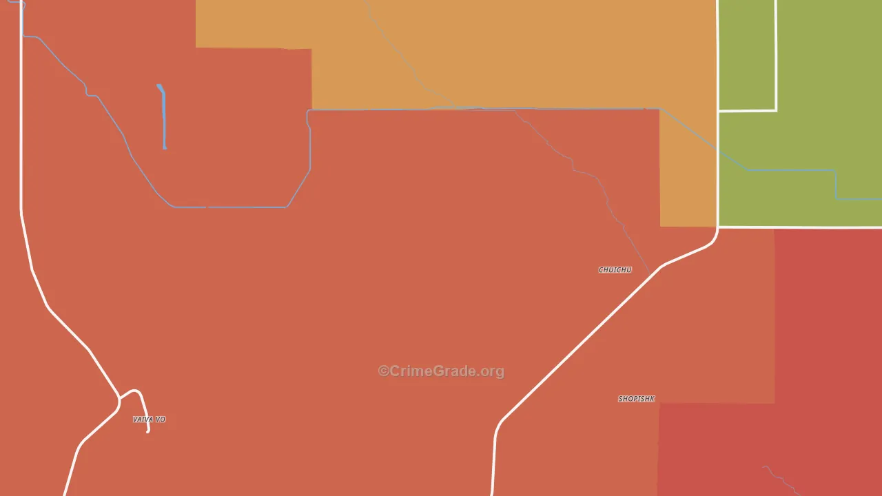 Chuichu, AZ Map of Murder Rates