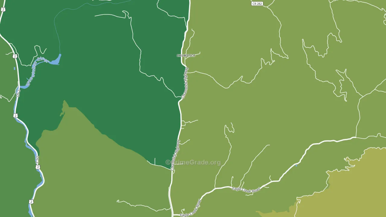 Chumstick, WA Map of Murder Rates