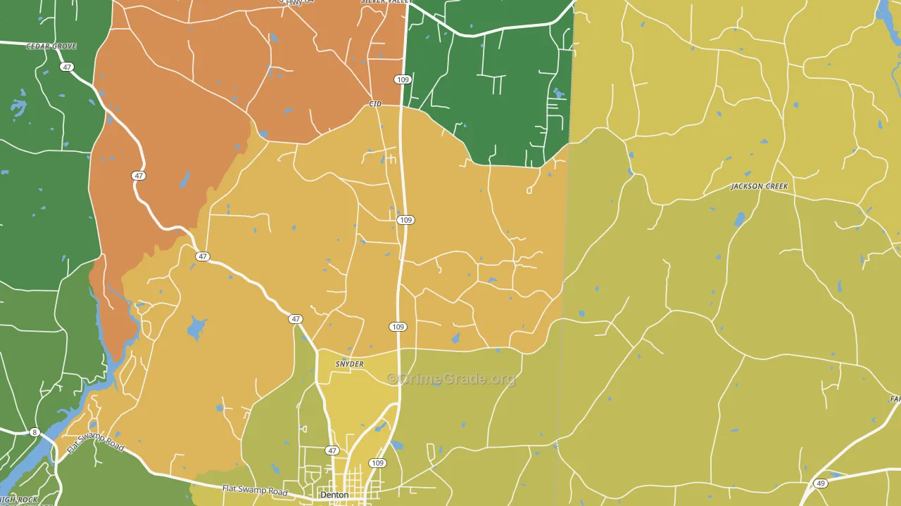 Cid, NC Map of Murder Rates