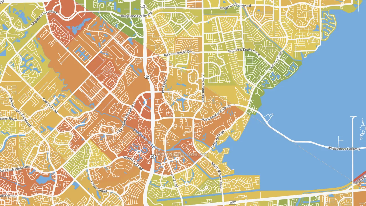 Cinco Ranch, TX Map of Murder Rates