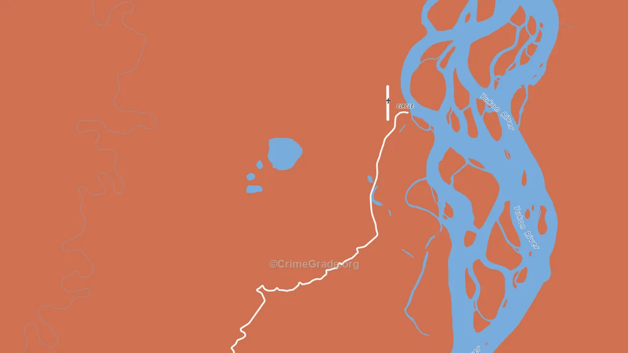 Circle, AK Map of Murder Rates