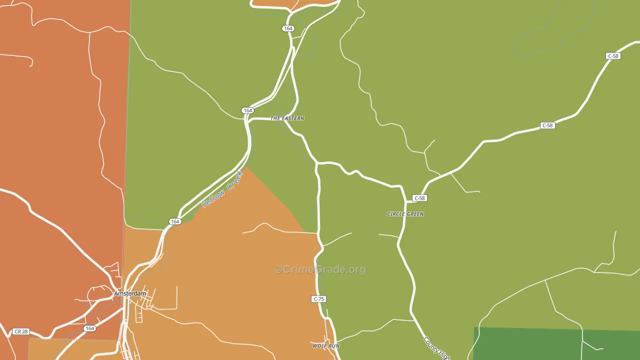 Circle Green, OH Map of Murder Rates