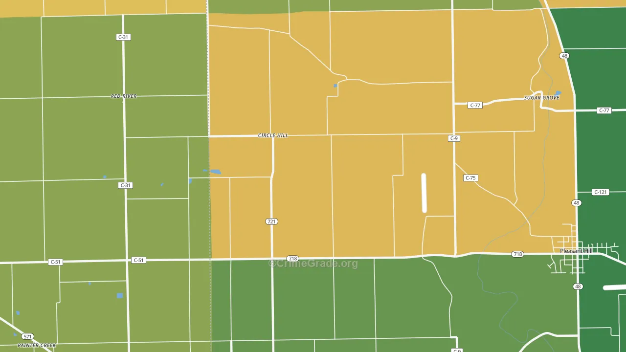 Circle Hill, OH Map of Murder Rates