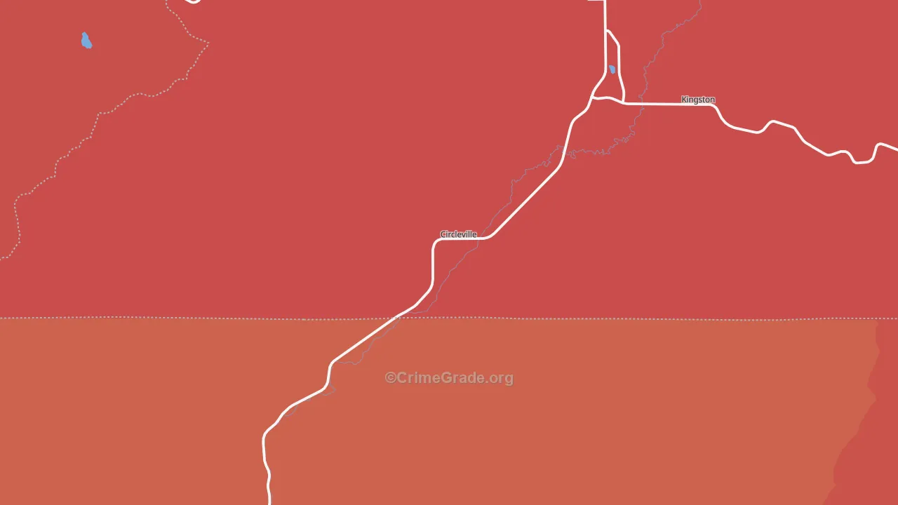 Circleville, UT Map of Murder Rates