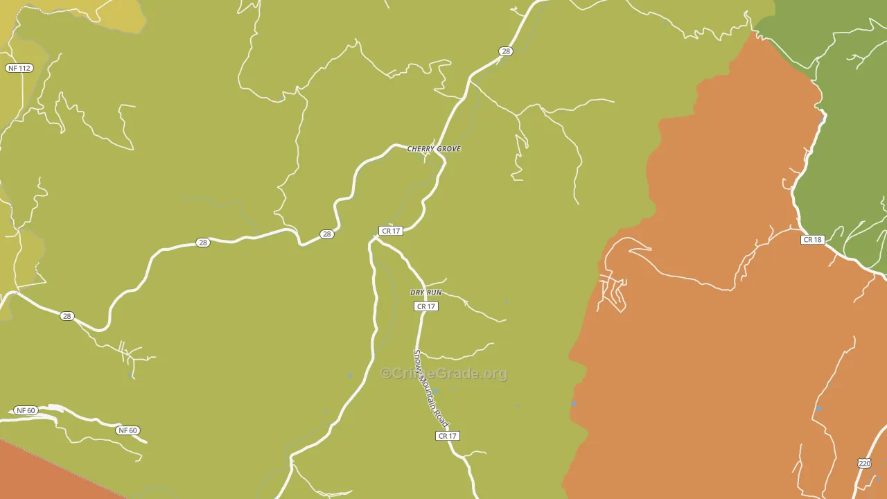 Circleville, WV Map of Murder Rates
