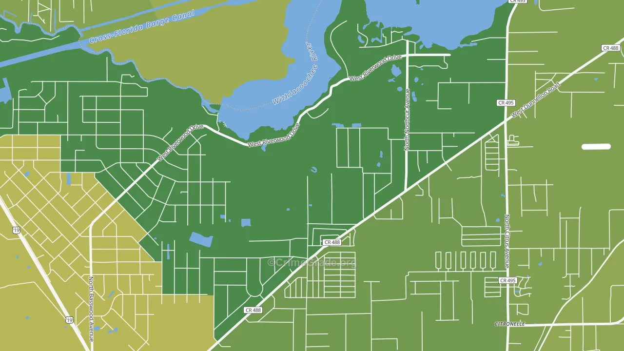 Citronelle, FL Map of Murder Rates