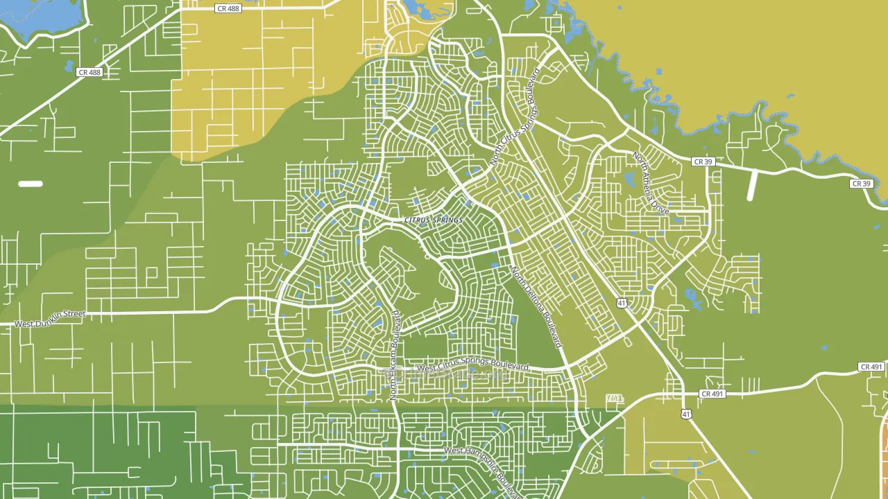 Citrus Springs, FL Map of Murder Rates