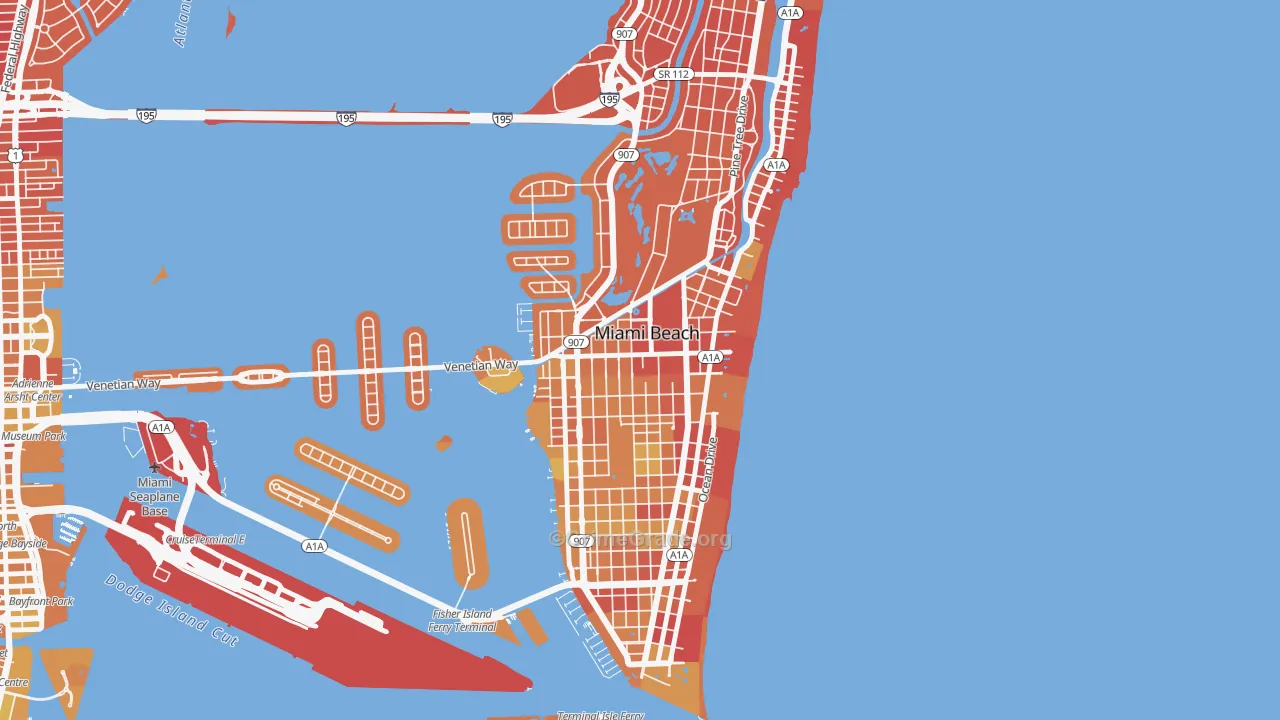 City Center, Miami Beach, FL Map of Murder Rates