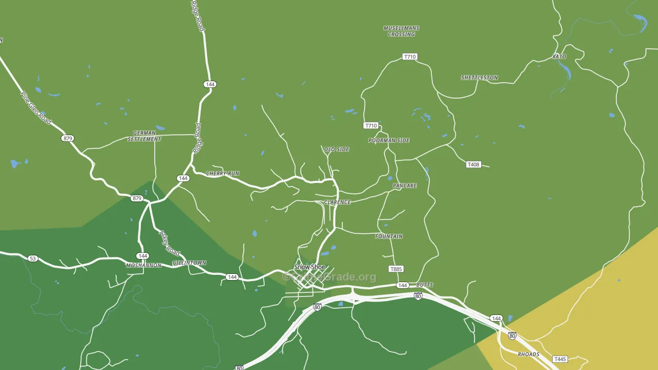 Clarence, PA Map of Murder Rates
