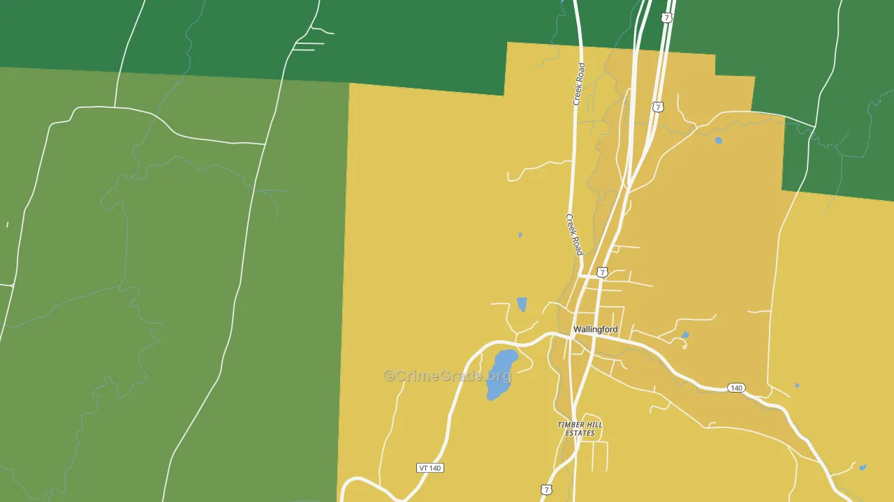 Clarendon, VT Map of Murder Rates