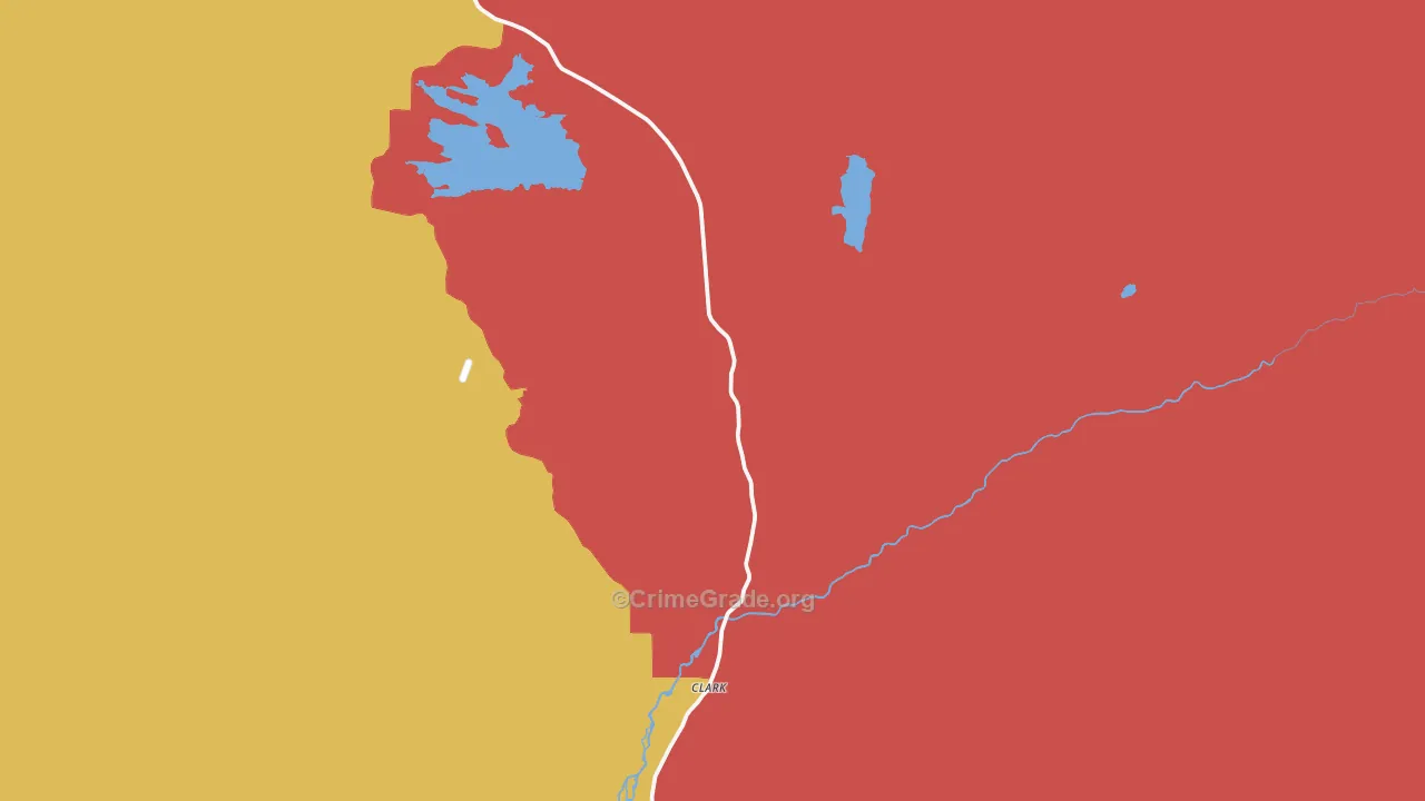 Clark, CO Map of Murder Rates
