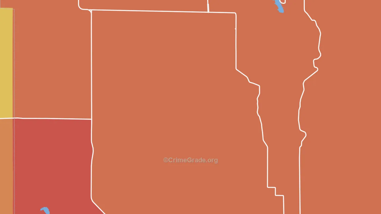 Clark County, KS Map of Murder Rates