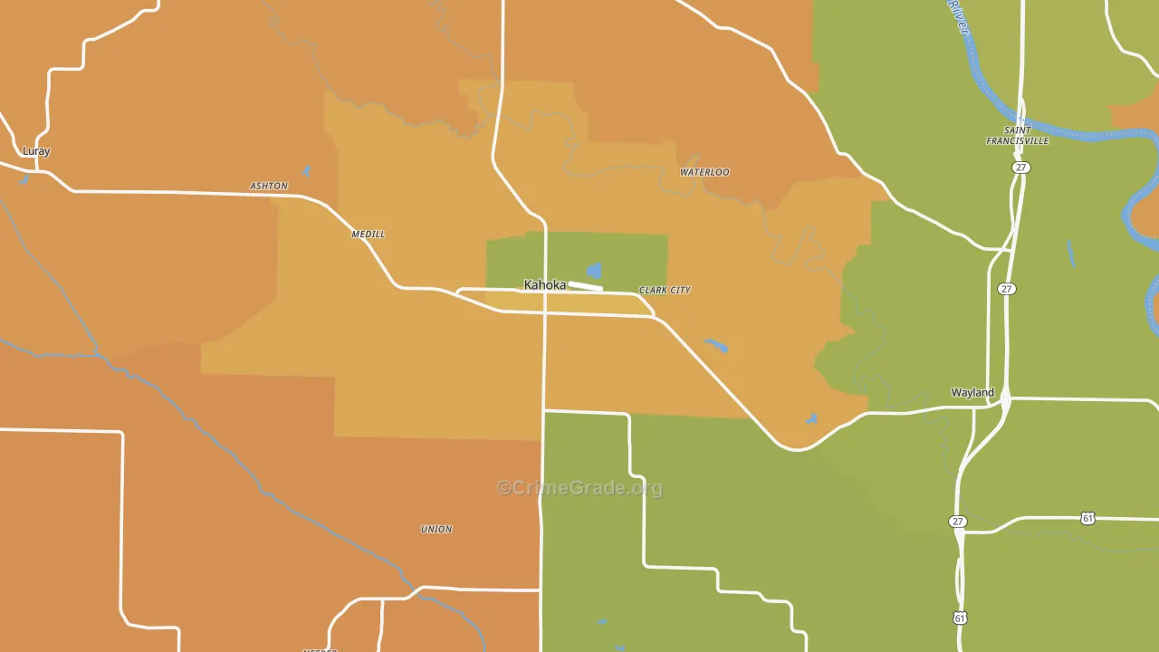 Clark County, MO Map of Murder Rates
