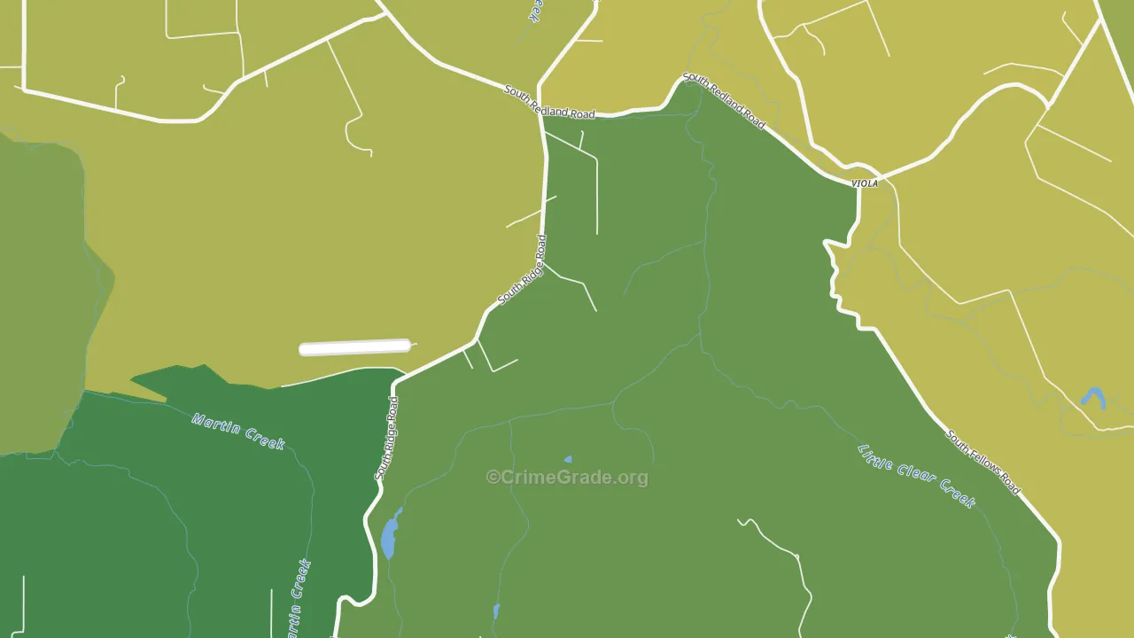 Clarkes, OR Map of Murder Rates