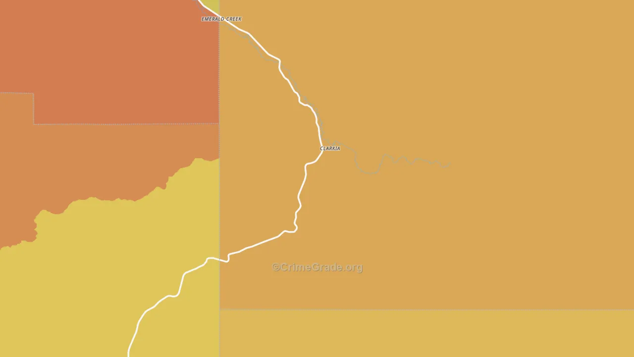 Clarkia, ID Map of Murder Rates