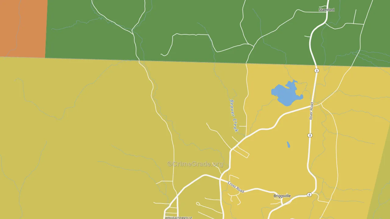 Clarksburg, MA Map of Murder Rates