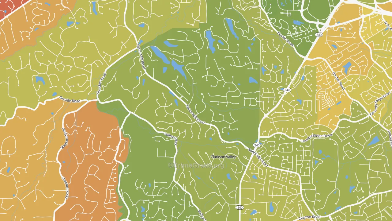 Clarkson Valley, MO Map of Murder Rates