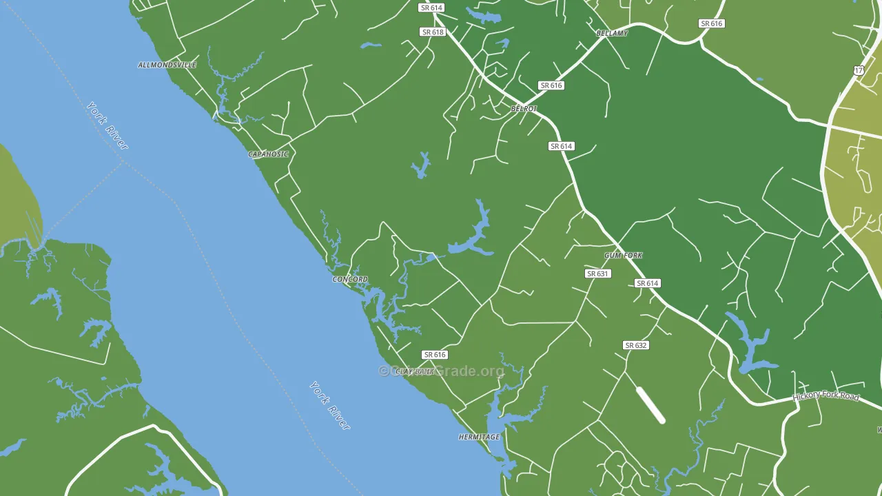 Clay Bank, VA Map of Murder Rates