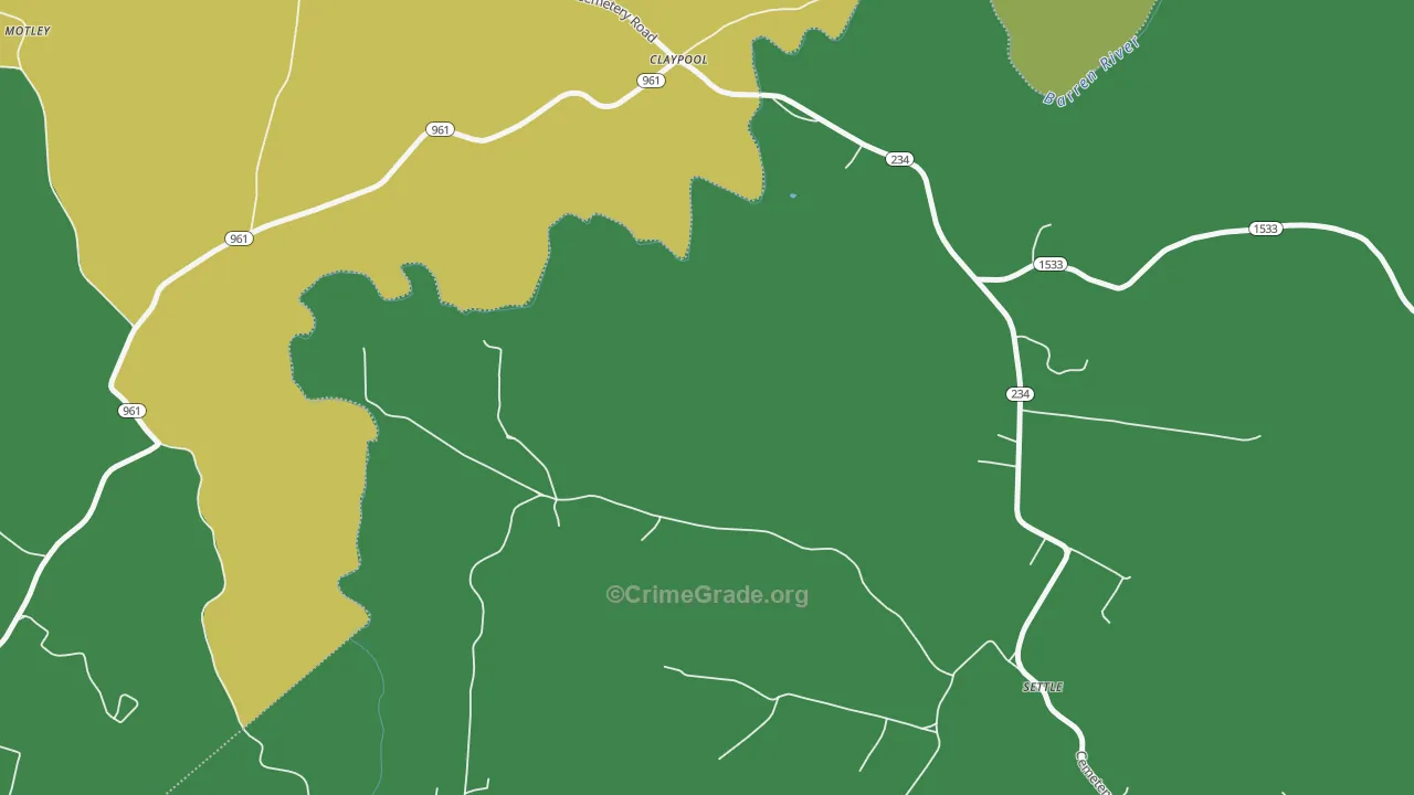 Claypool, KY Map of Murder Rates