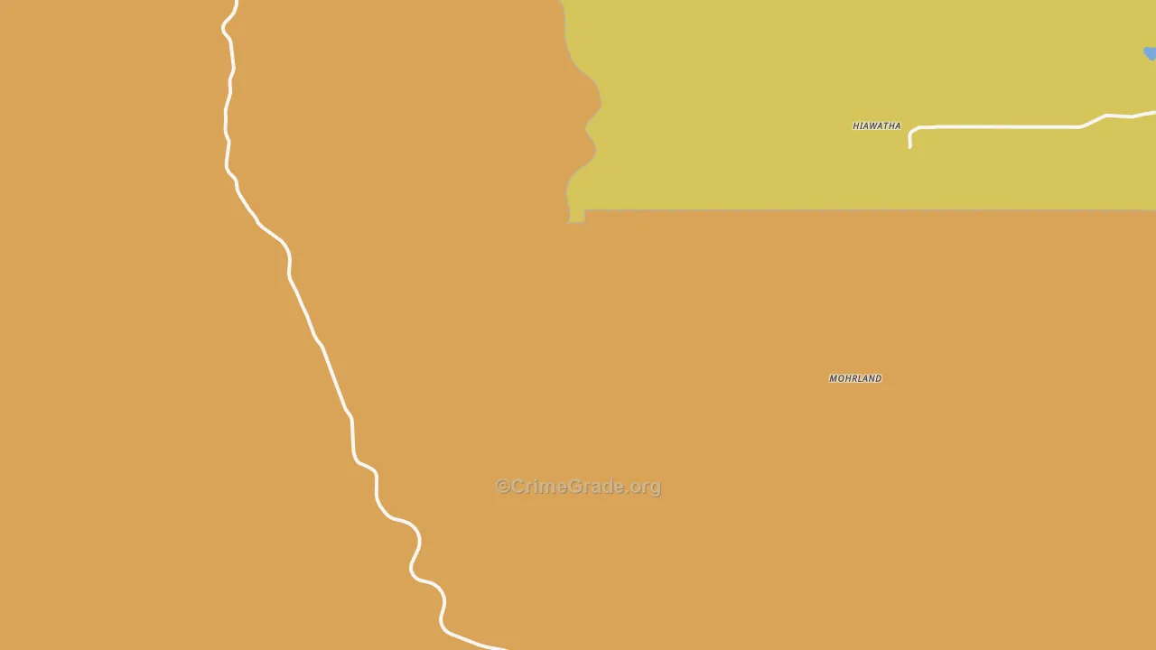 Clear Creek, UT Map of Murder Rates