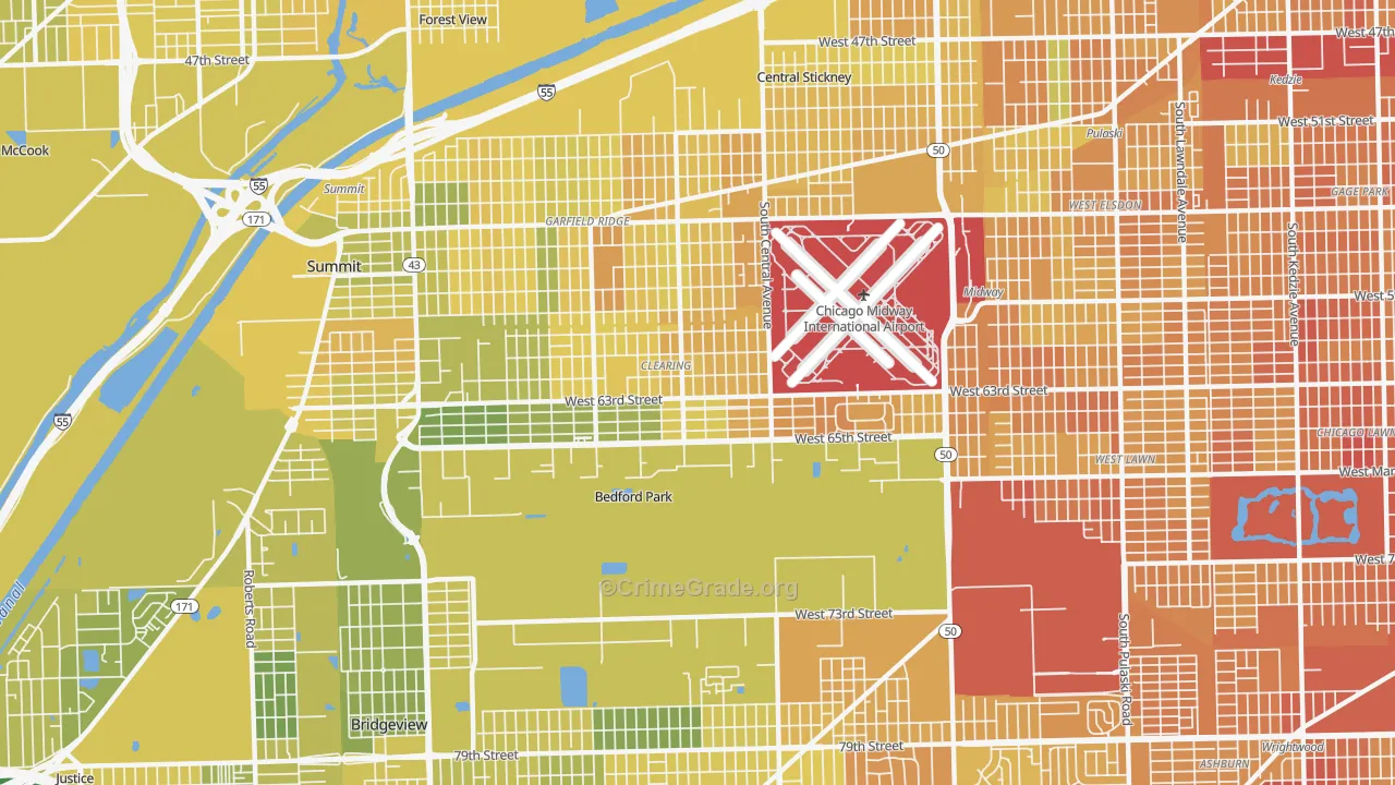 Clearing, Chicago, IL Murder Crime Rates and Maps | CrimeGrade.org