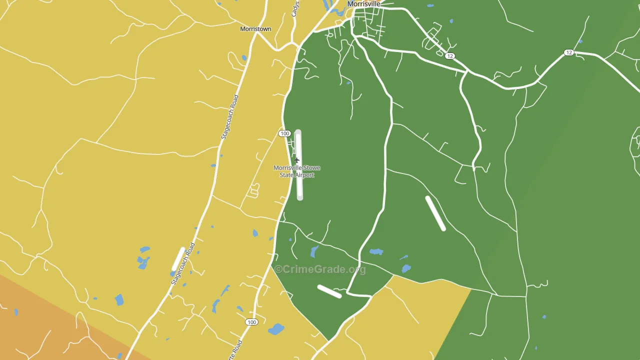 Cleveland Corner, VT Map of Murder Rates