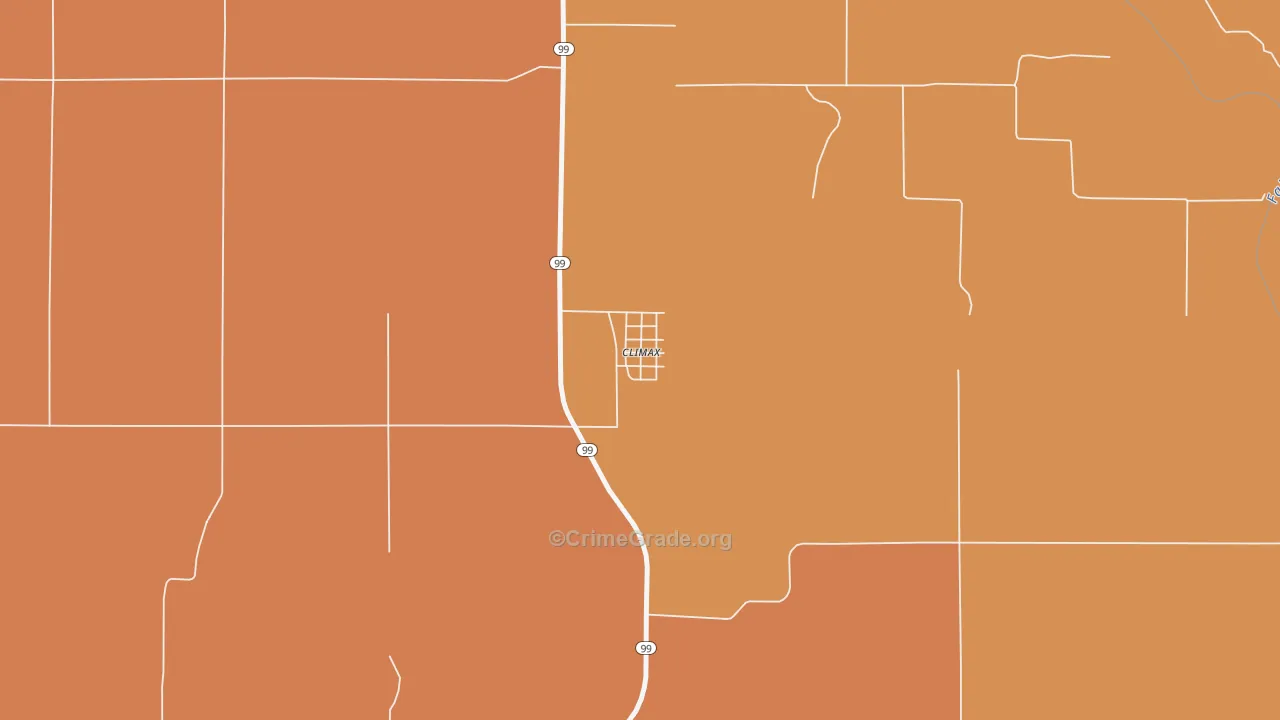 Climax, KS Map of Murder Rates