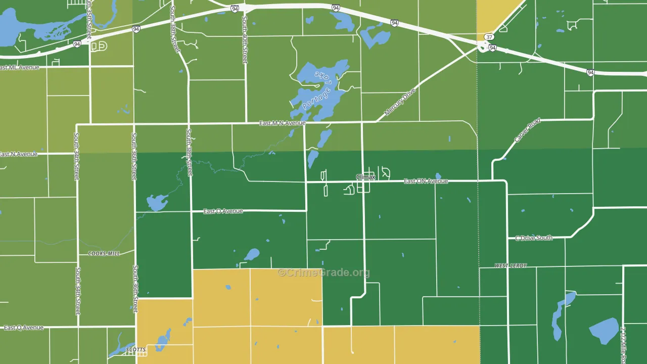 Climax, MI Map of Murder Rates