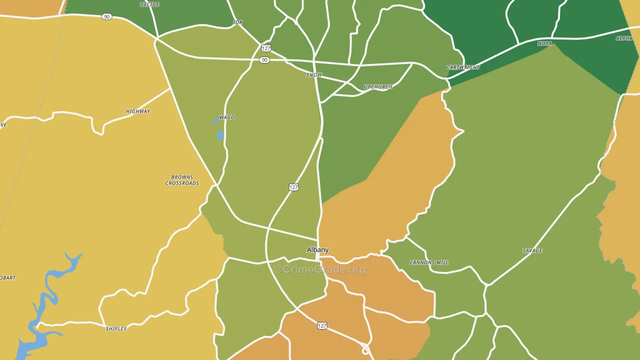 Clinton County, KY Map of Murder Rates
