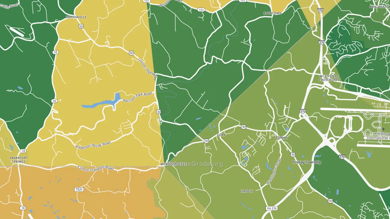 Clinton, PA Map of Murder Rates