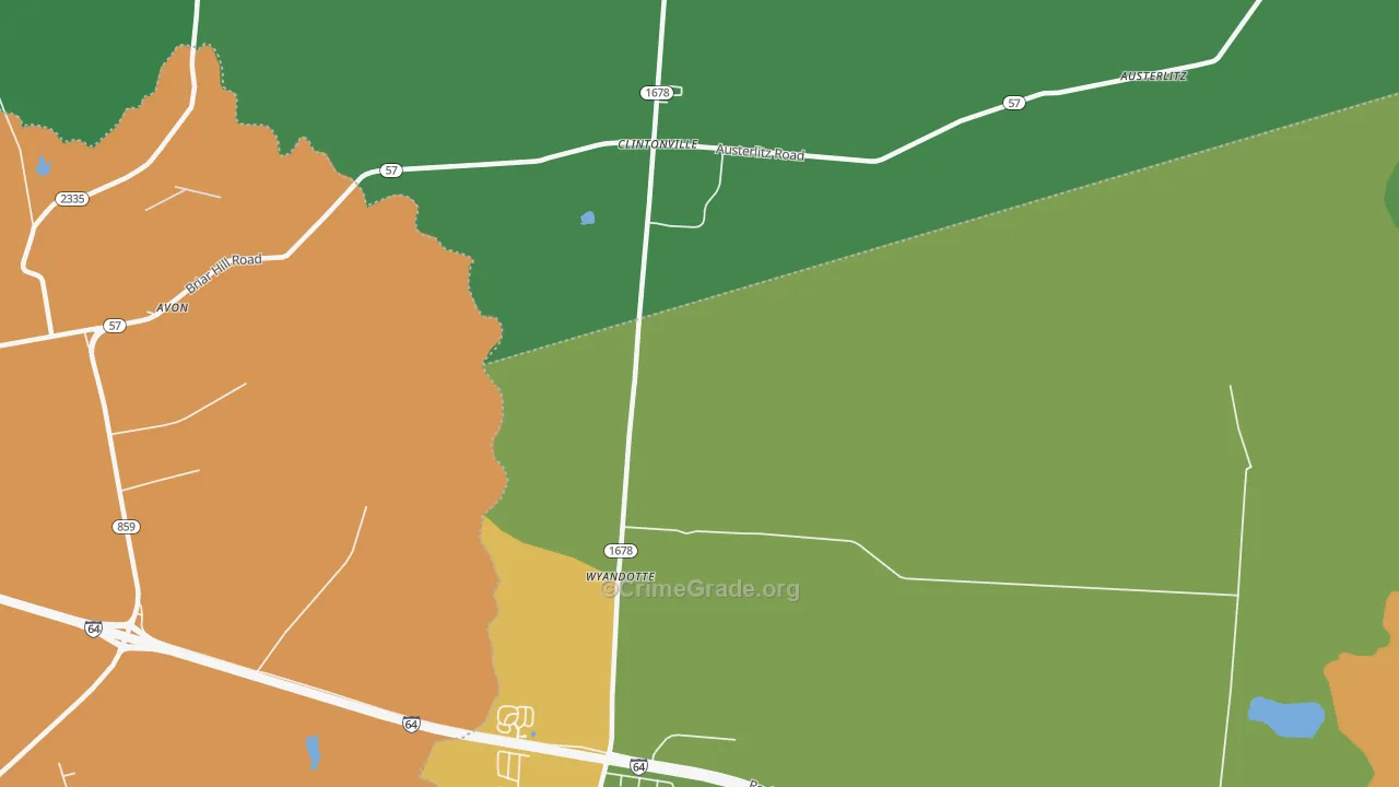 Clintonville, KY Map of Murder Rates