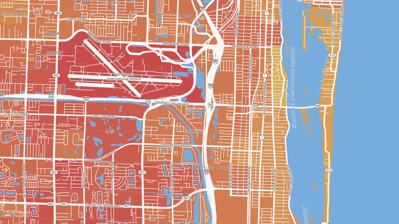 Cloud Lake, FL Map of Murder Rates