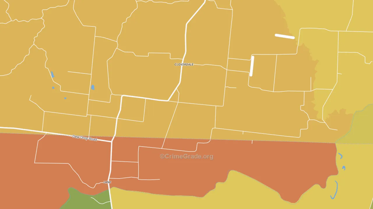 Cloverdale, TN Map of Murder Rates