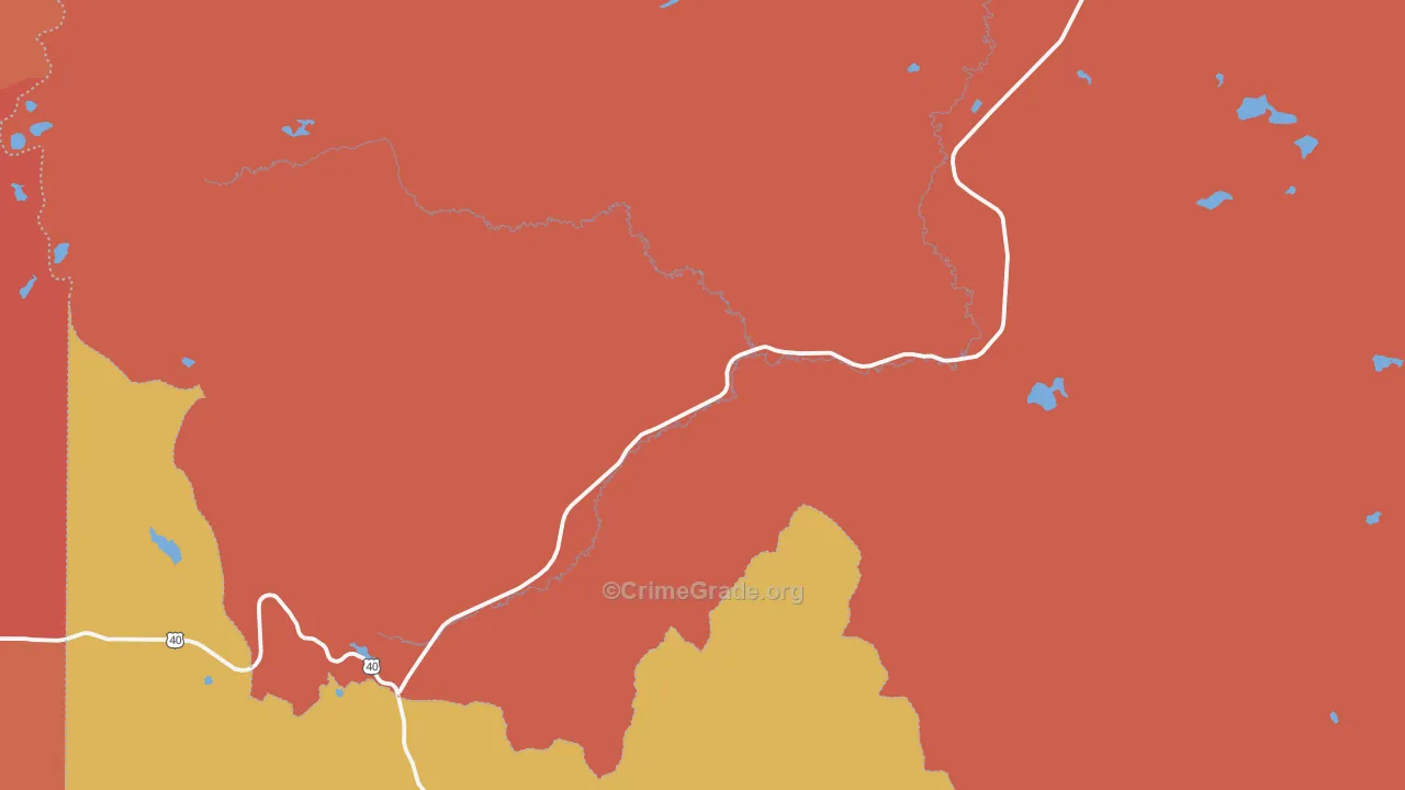 Coalmont, CO Map of Murder Rates