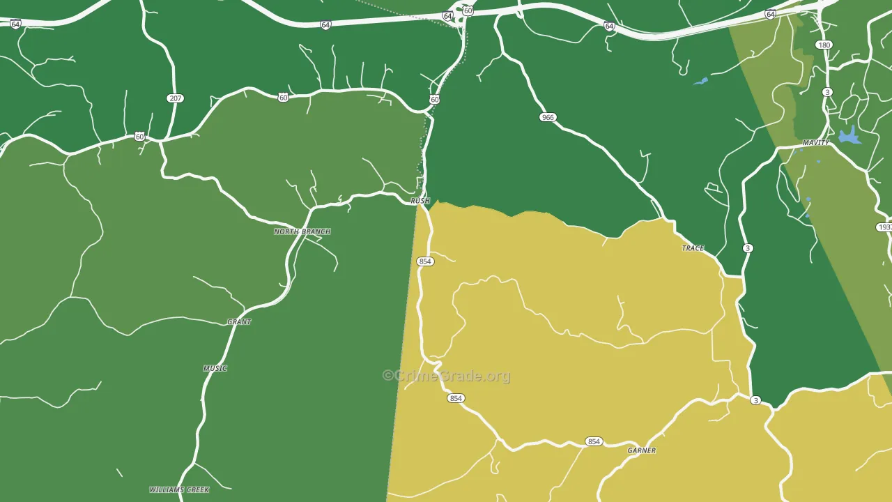 Coalton, KY Map of Murder Rates