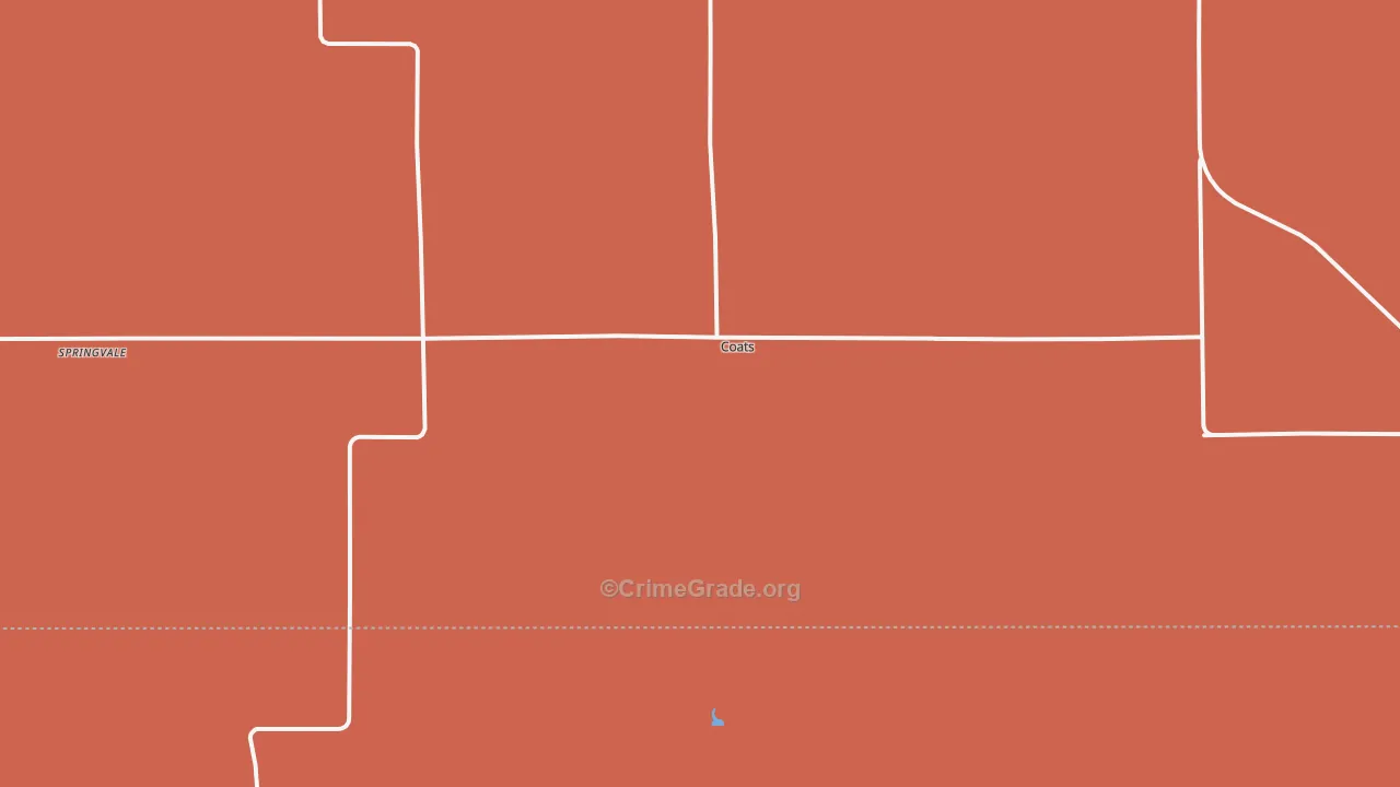 Coats, KS Map of Murder Rates