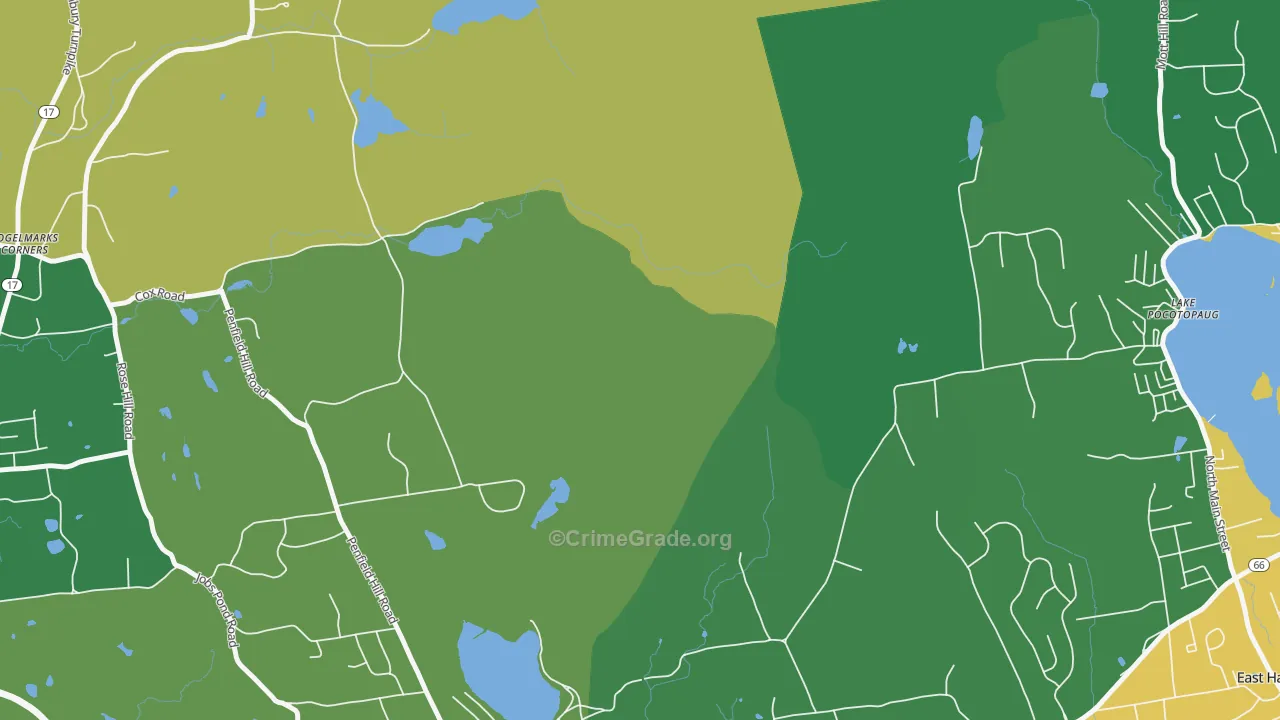 Cobalt, CT Map of Murder Rates