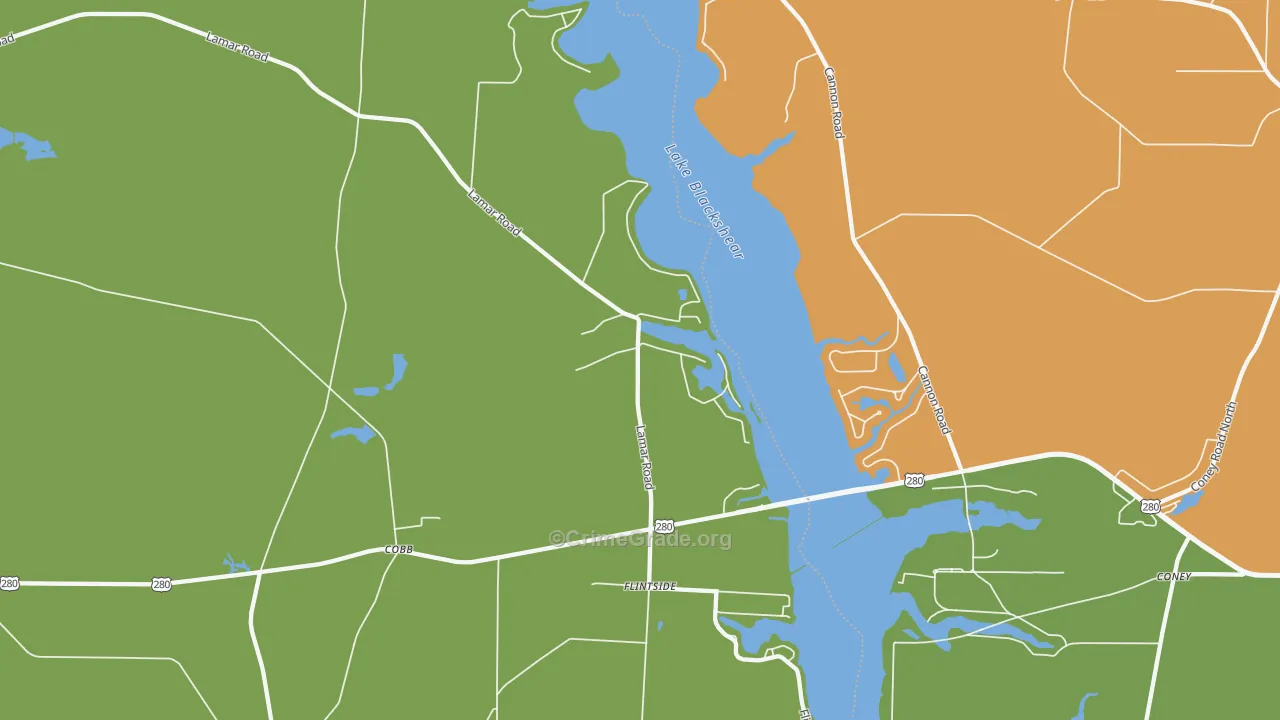 Cobb, GA Map of Murder Rates