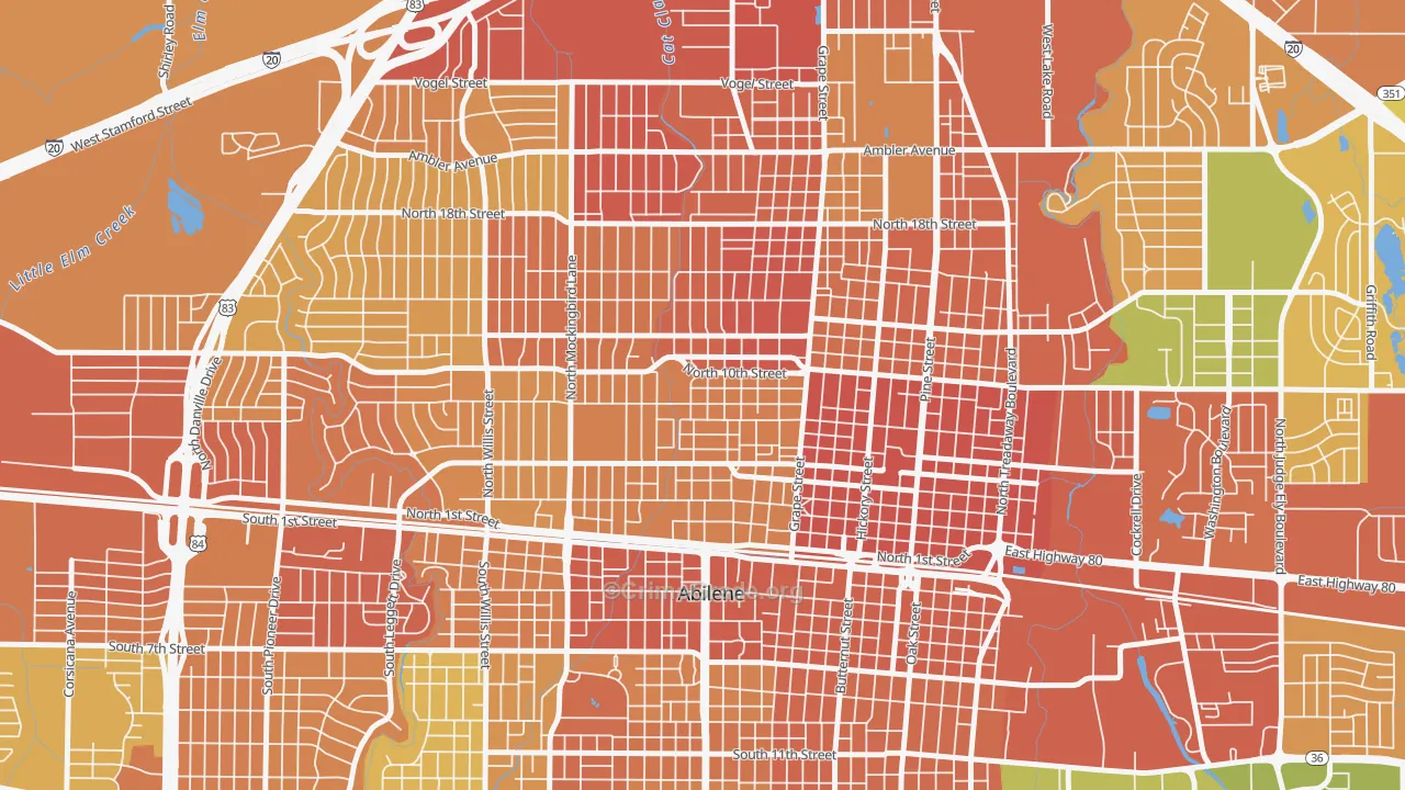 Cobb Park Area, Abilene, TX Map of Murder Rates