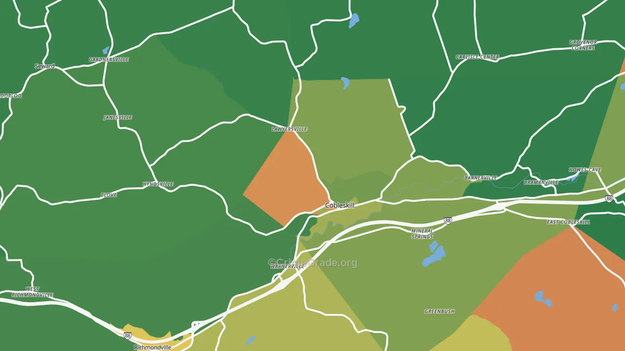 Cobleskill, NY Map of Murder Rates