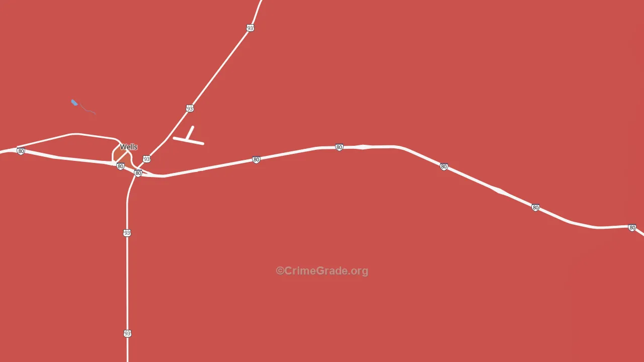 Cobre, NV Map of Murder Rates