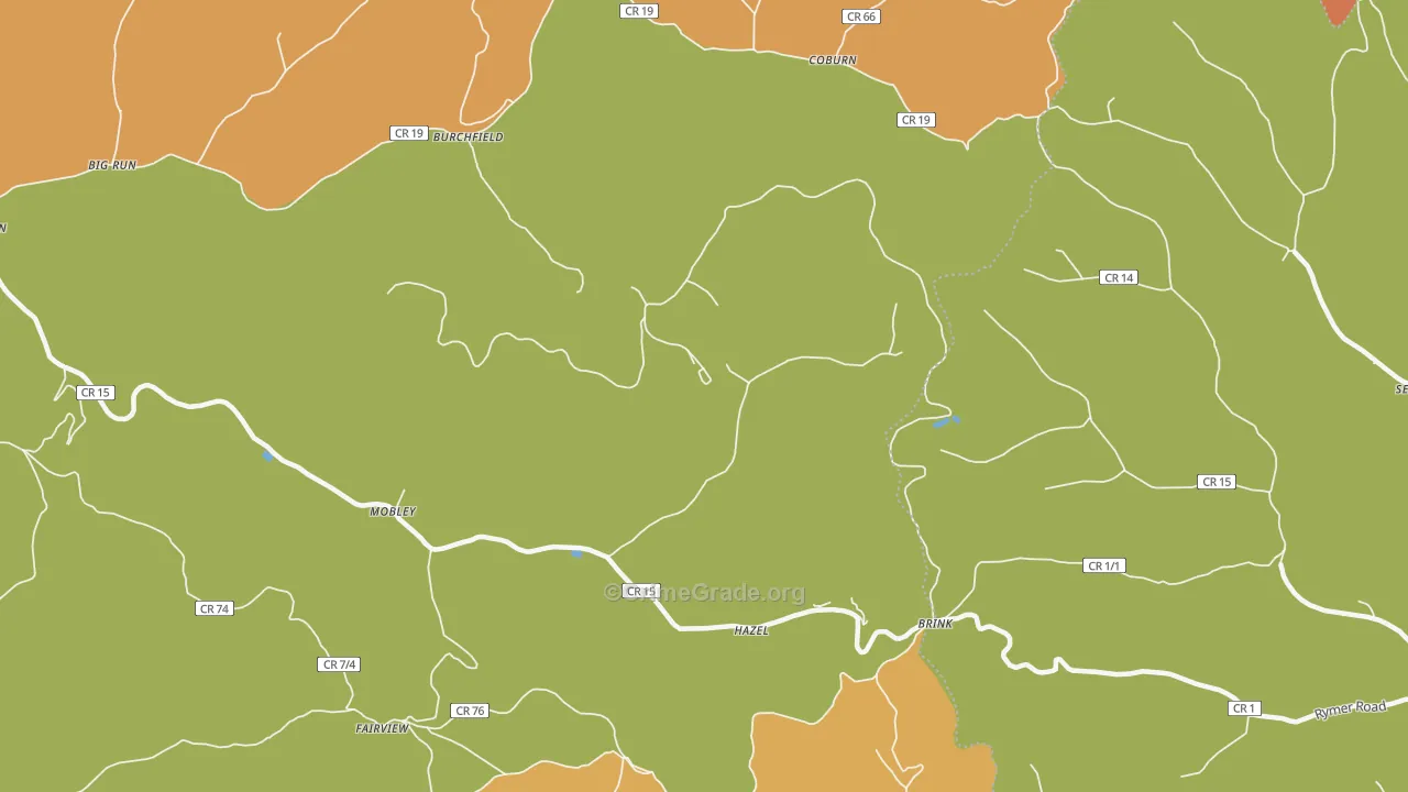 Coburn, WV Map of Murder Rates