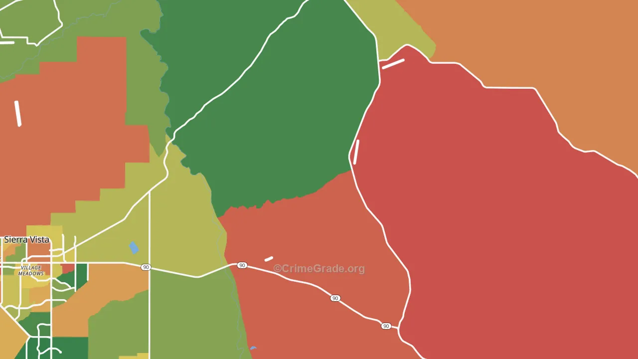 Cochise County, AZ Map of Murder Rates