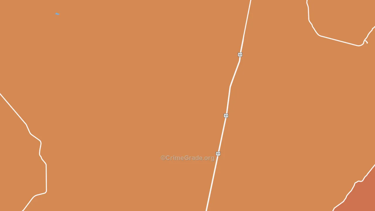 Coconino County, AZ Map of Murder Rates