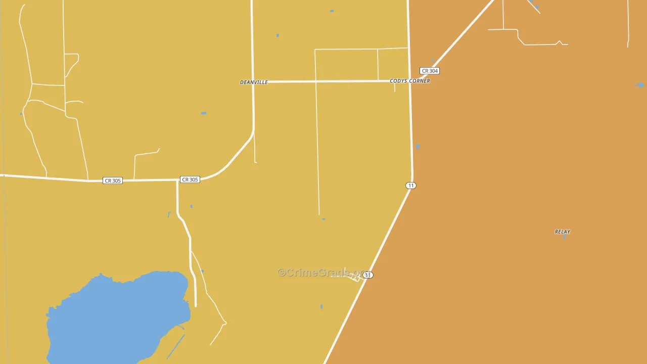 Codys Corner, FL Map of Murder Rates