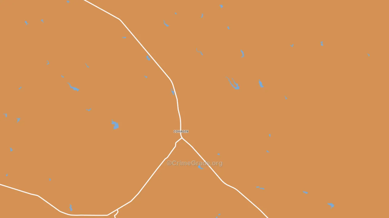 Cohagen, MT Map of Murder Rates
