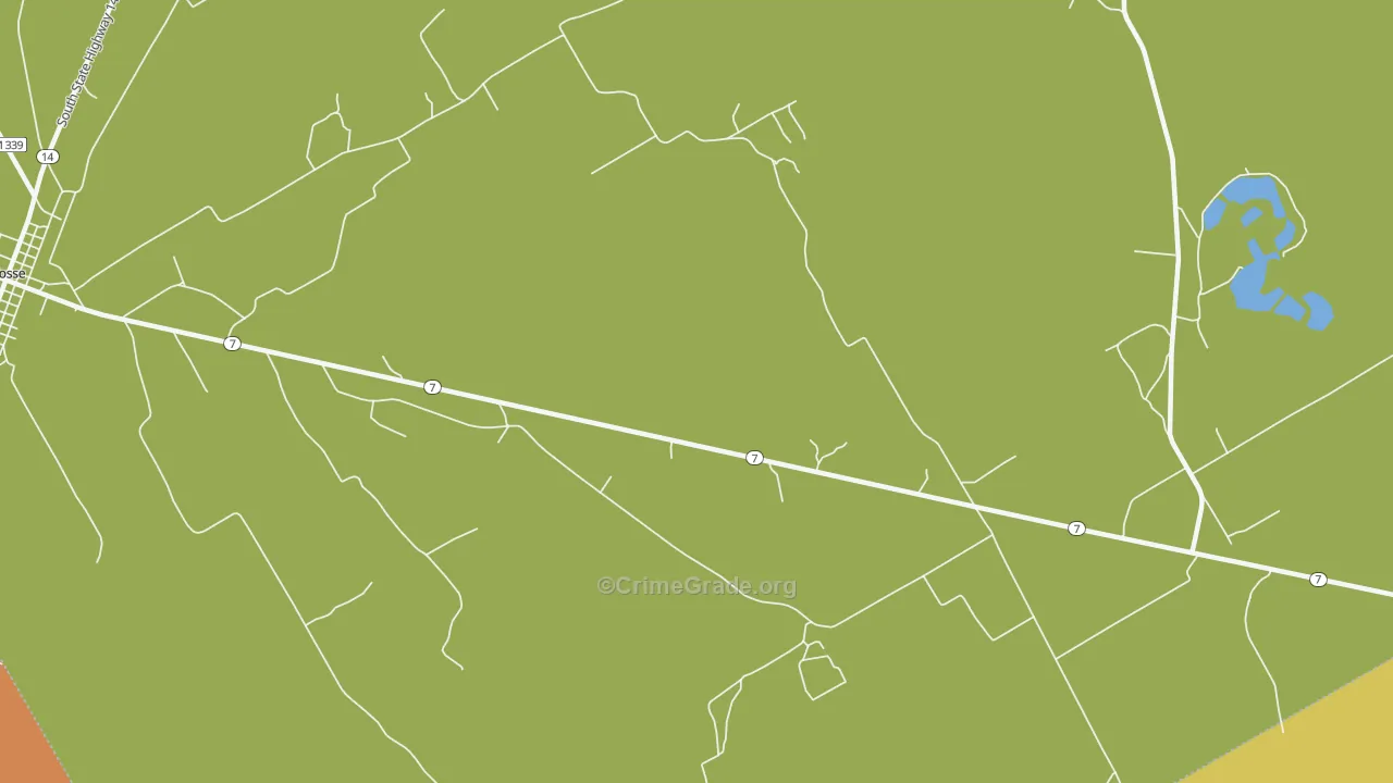 Coit, TX Map of Murder Rates