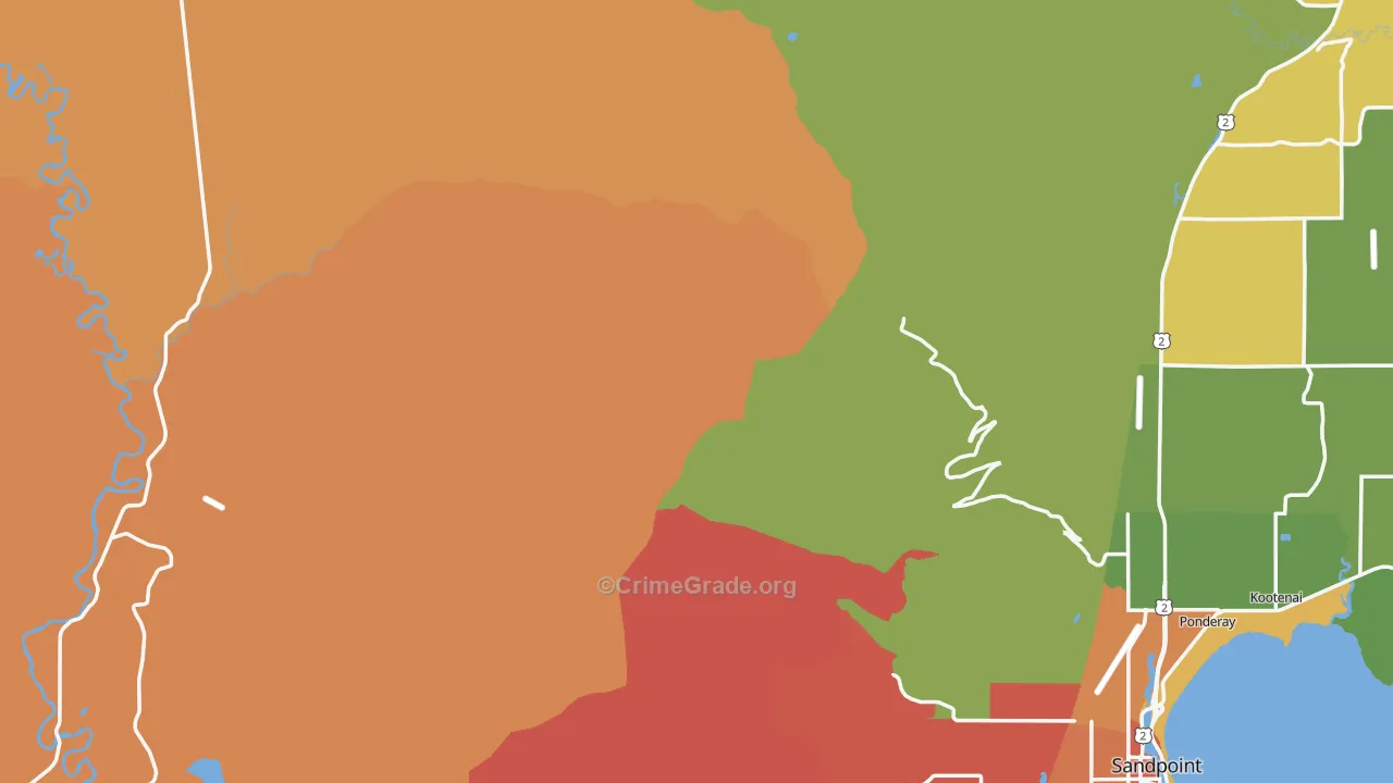 Colburn, ID Map of Murder Rates