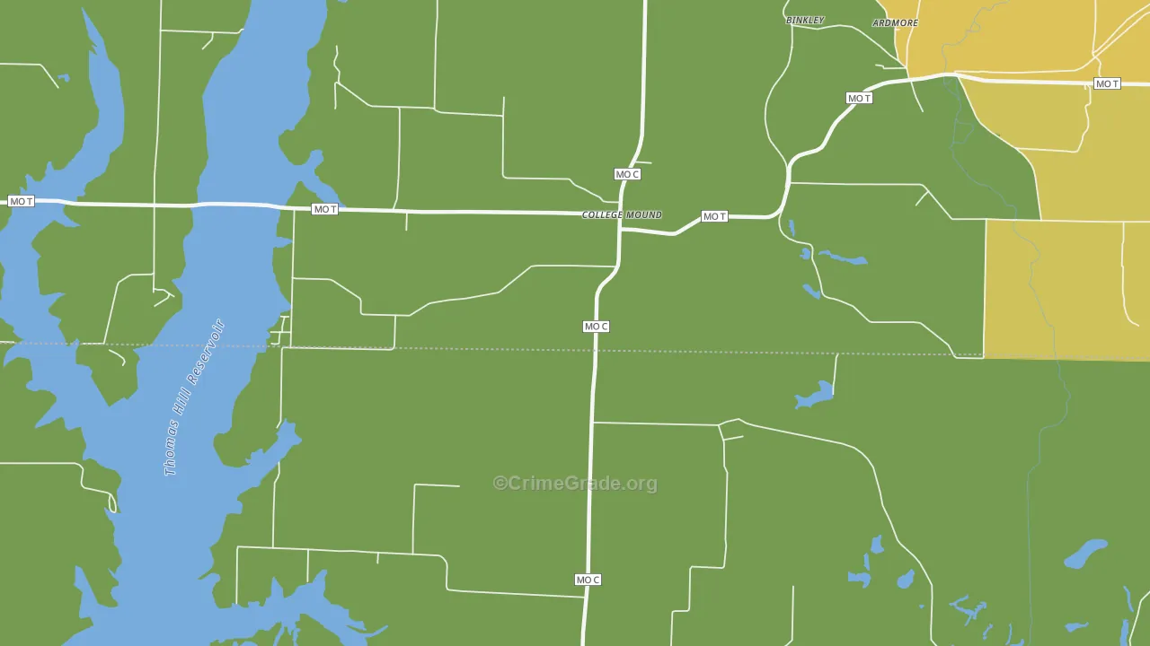 College Mound, MO Map of Murder Rates